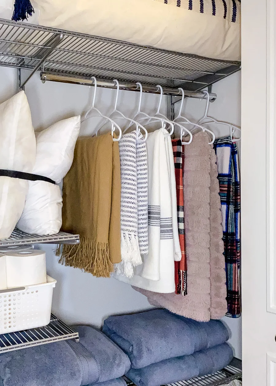 hallway linen closet organizing ideas