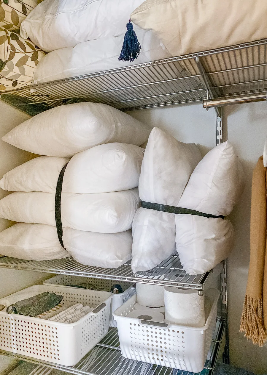 hallway linen closet organizing ideas