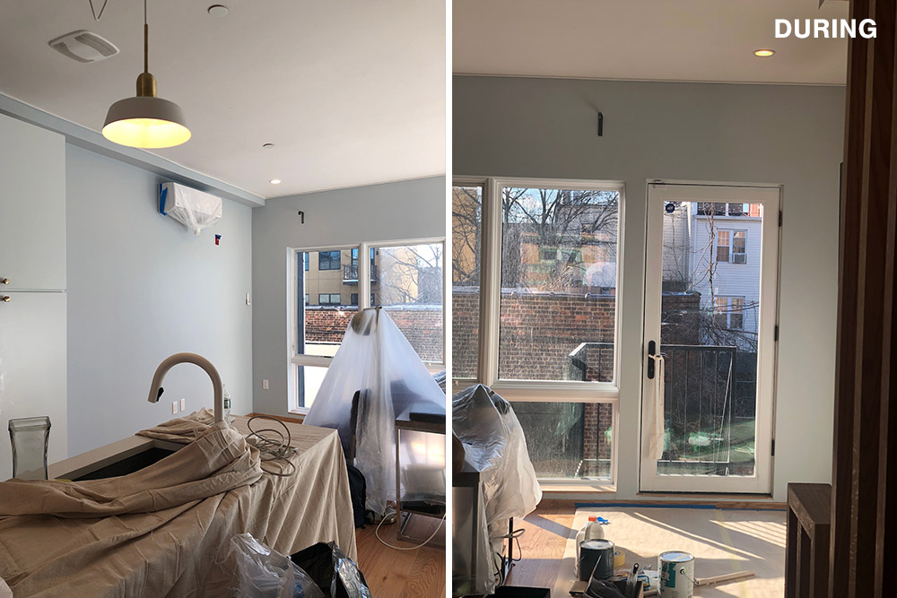 kitchen during renovation
