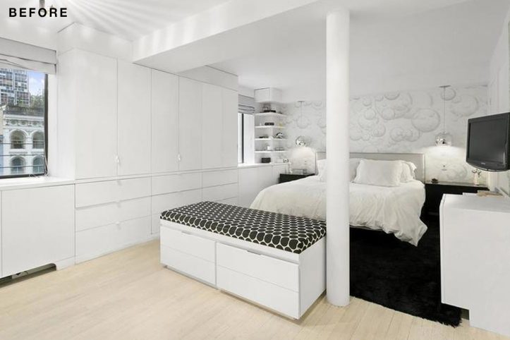 Tribeca renovation, bedroom, before, home, design, construction, remodel, renovation, bedroom