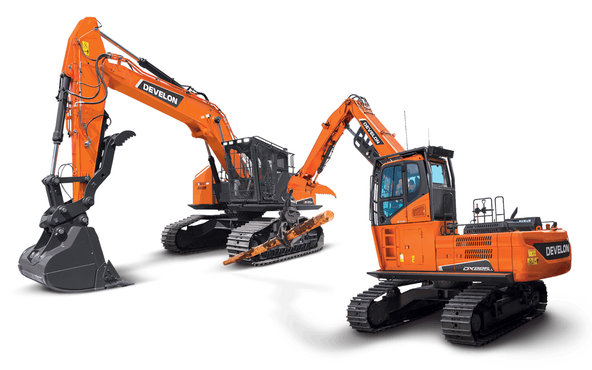 DEVELON Introduces Next-Gen Log Loaders and Road Builders