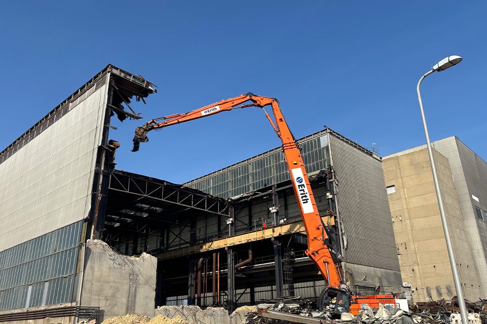 The turbine hall at Sizewell A razed to the ground - Erith has completed the 18-month demolition project