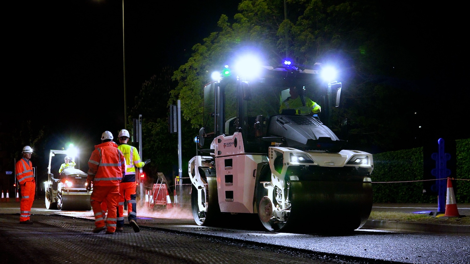 Eurovia Surfacing first to deploy smart rollers that spot people