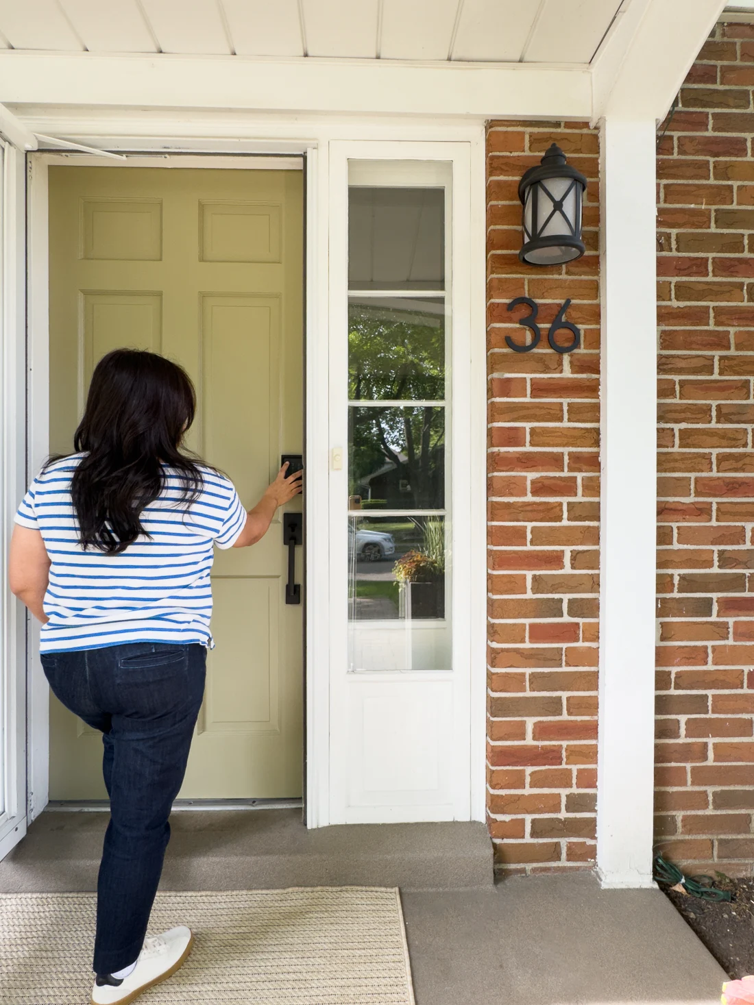 front door refresh, front porch decor, front door update ideas