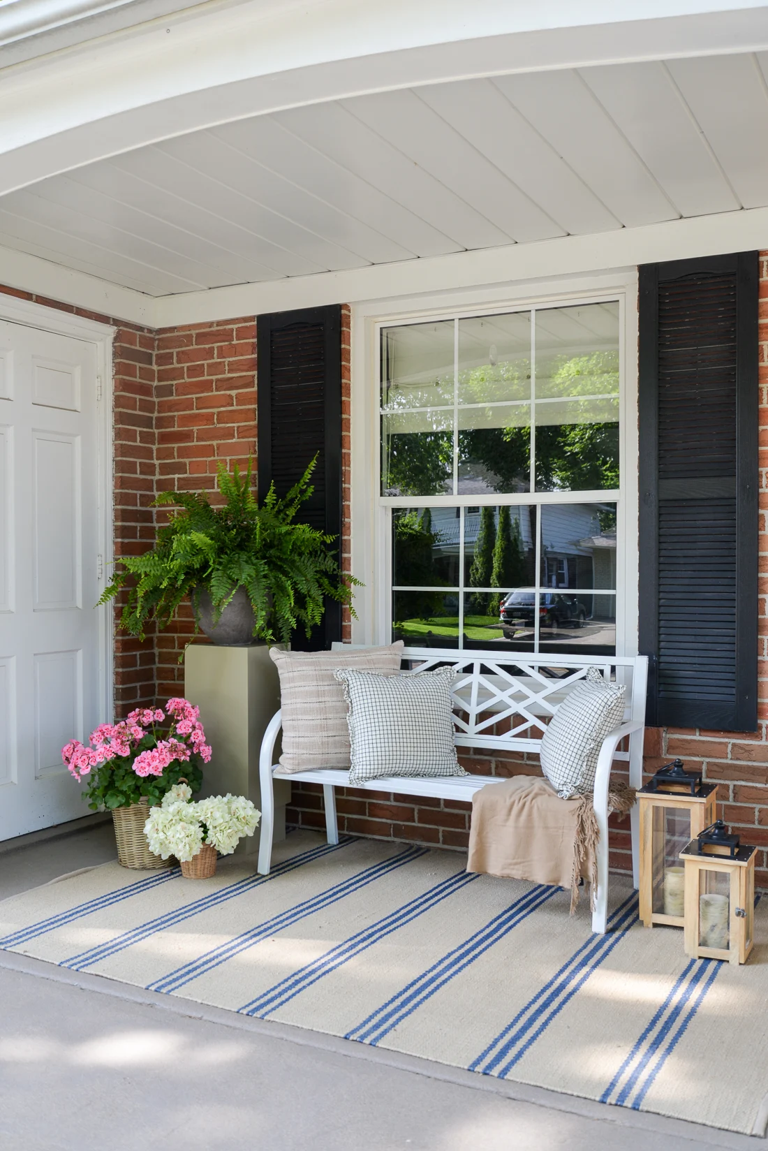 front door refresh, front porch decor, front door update ideas