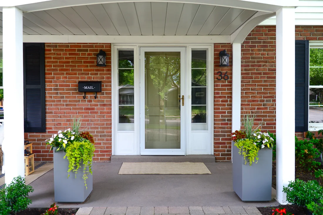 front door refresh, front porch decor, front door update ideas