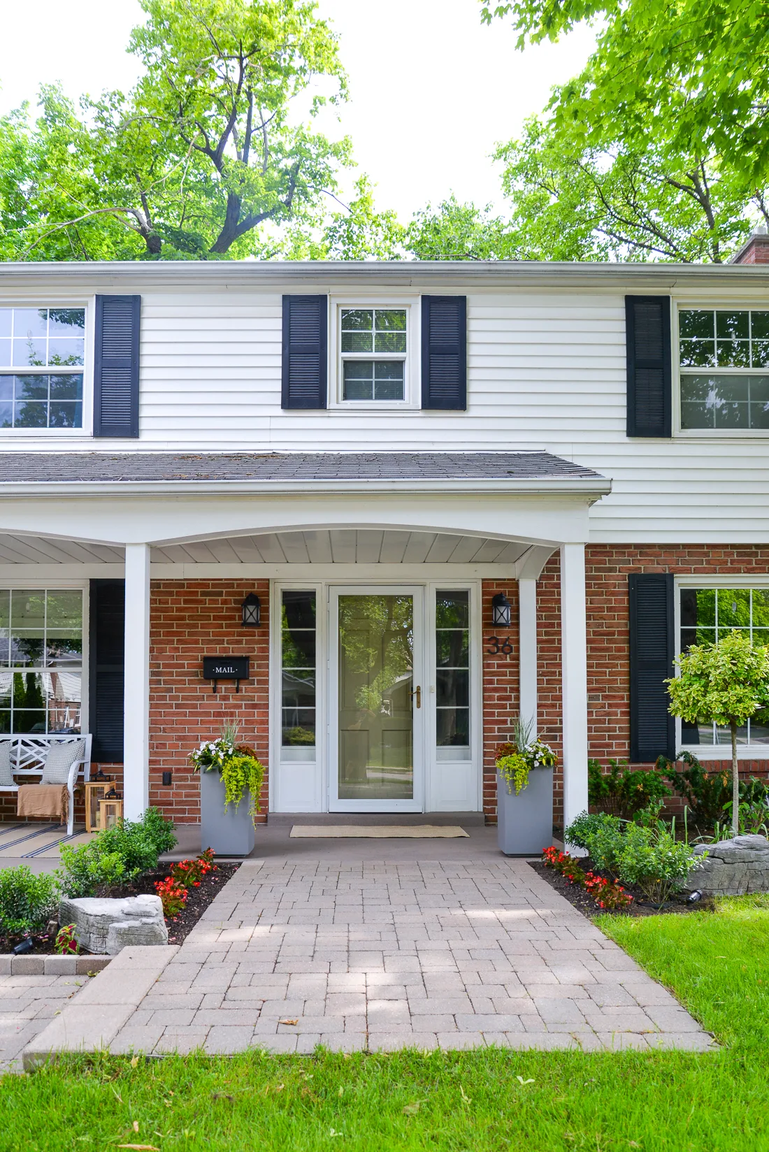 front door refresh, front porch decor, front door update ideas
