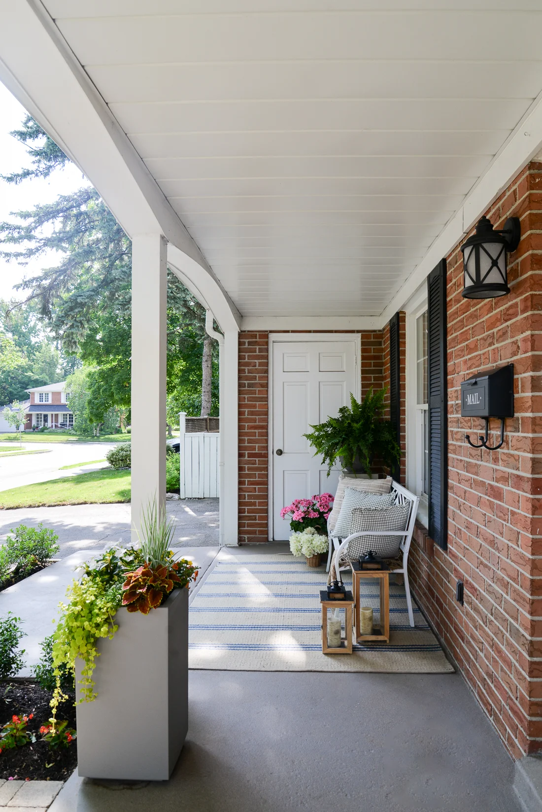 front door refresh, front porch decor, front door update ideas