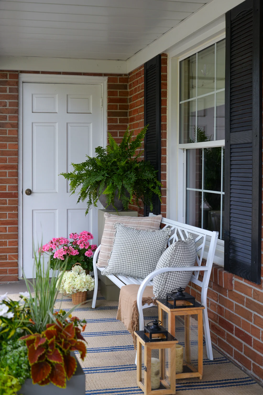 front door refresh, front porch decor, front door update ideas