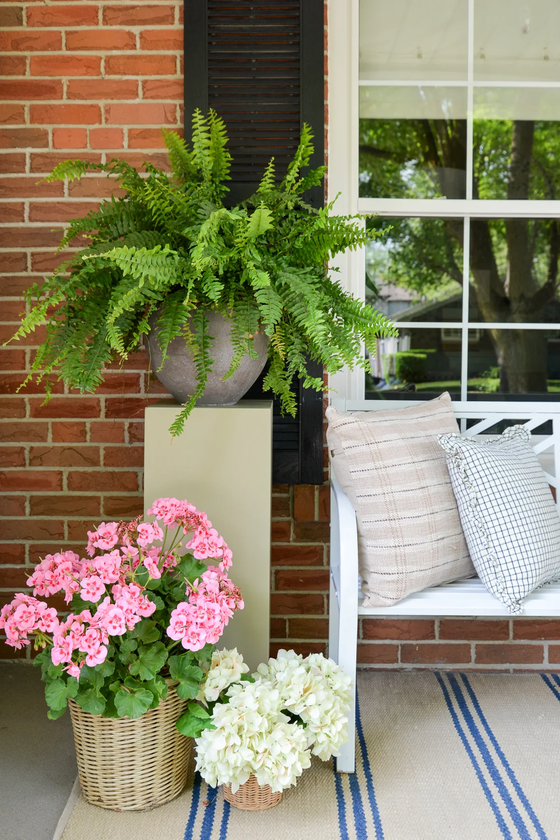 front door refresh, front porch decor, front door update ideas