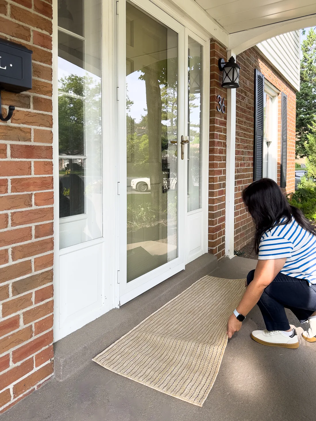 front door refresh, front porch decor, front door update ideas