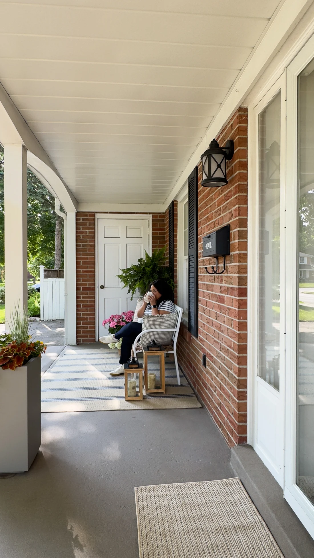 front door refresh, front porch decor, front door update ideas