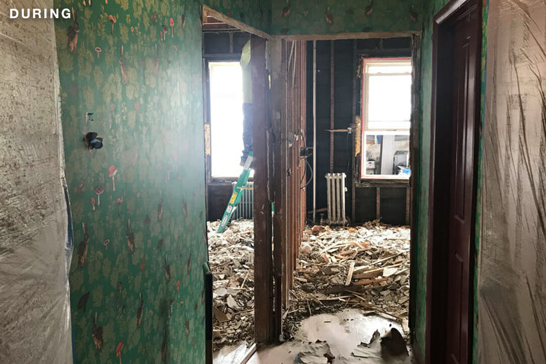 New Jersey, Jersey City, renovation, kitchen, converting a two family into a one family