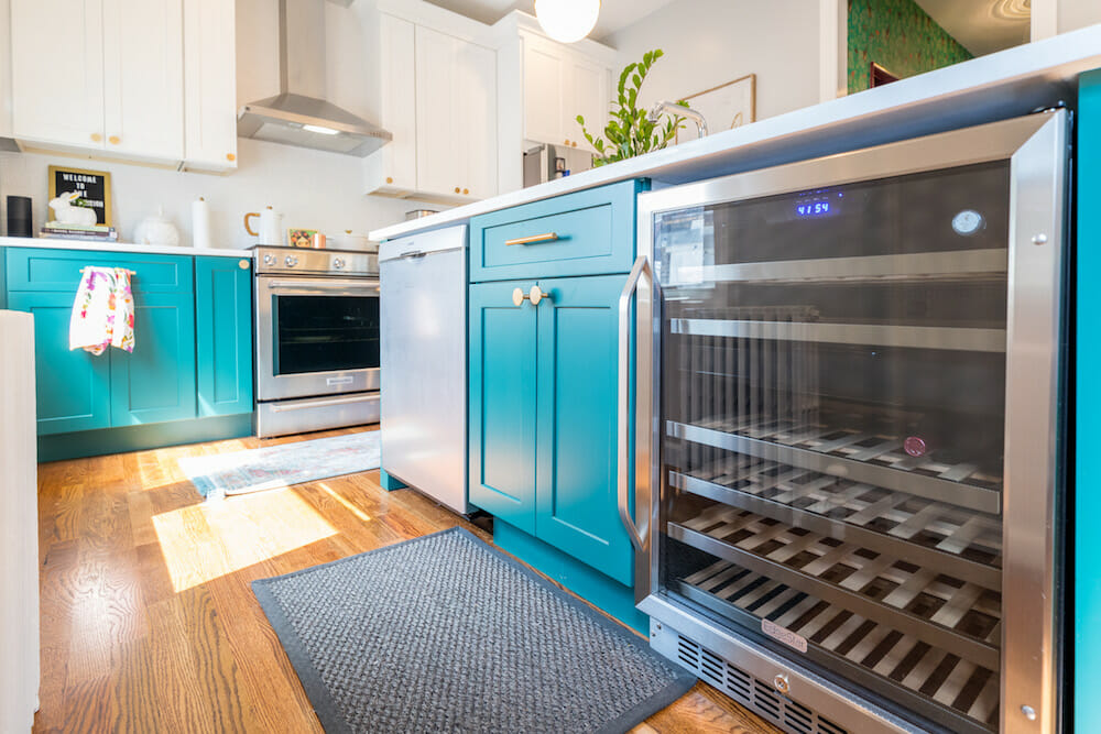 New Jersey, Jersey City, renovation, two family, remodel, one family, kitchen, kitchen island, converting a two family into a one family