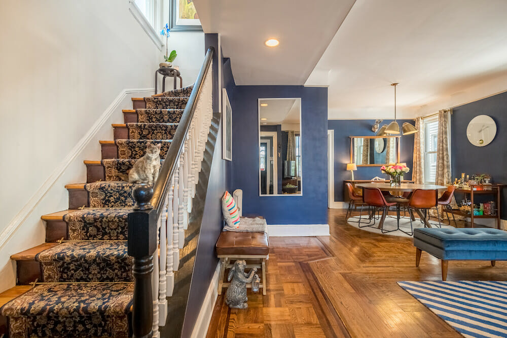 New Jersey, Jersey City, renovation, two family, remodel, one family, stairs