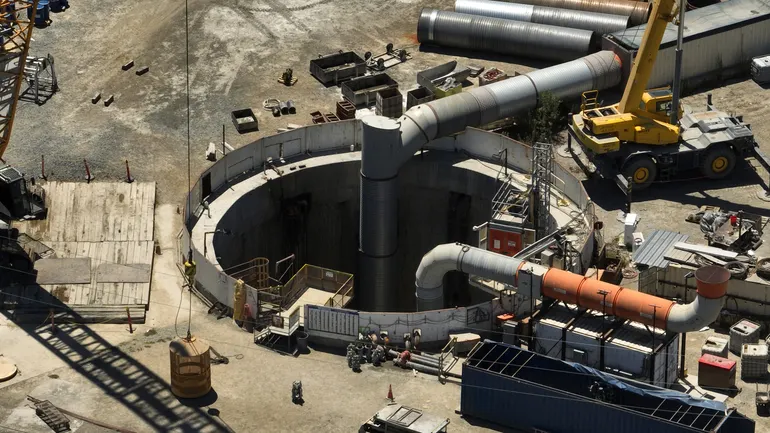 LA tunnel work remains halted after partial collapse