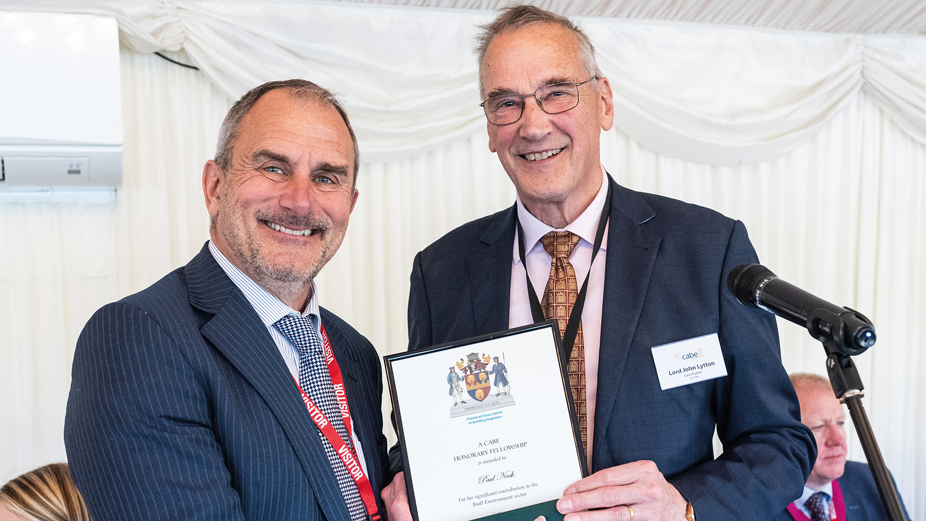 Paul Nash receives CABE honorary fellowship