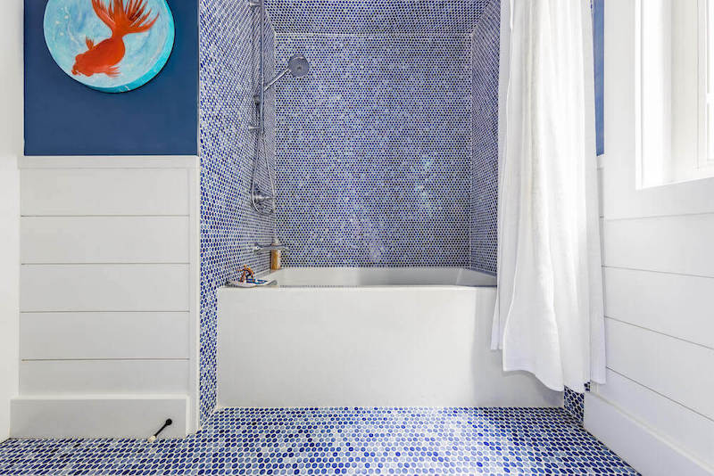penny tile bathroom
