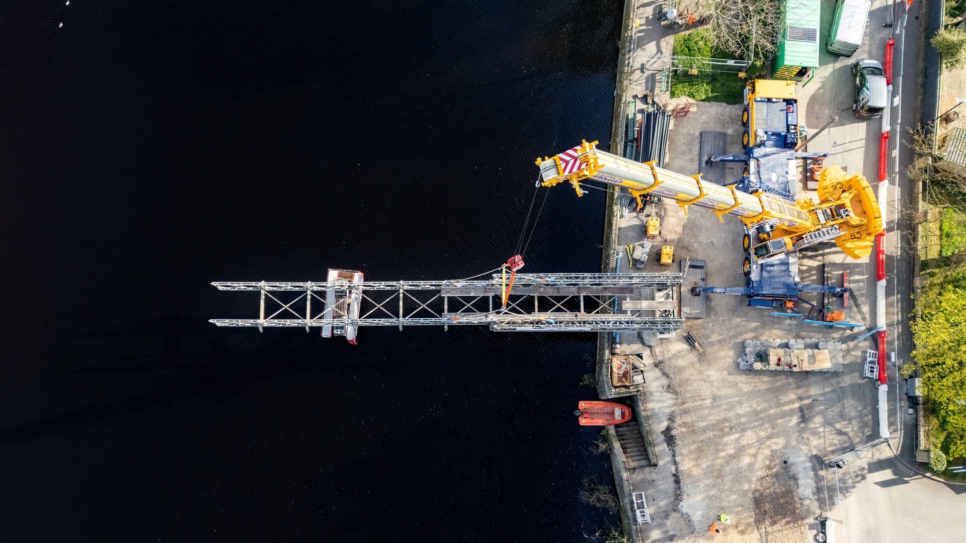 Balfour uses temporary structure during medieval bridge refurb