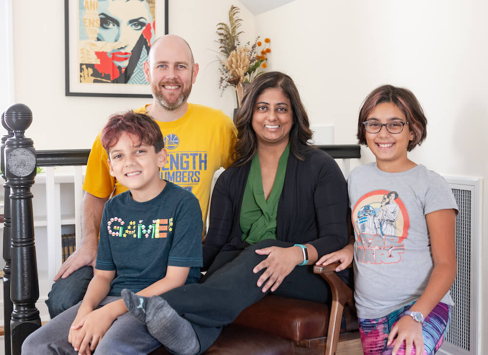 family portrait Pelham attic remodel