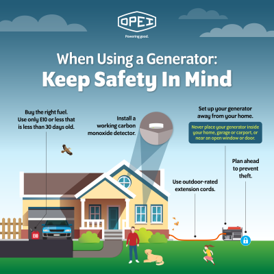 10 Tips for Safer Generator Use from OPEI