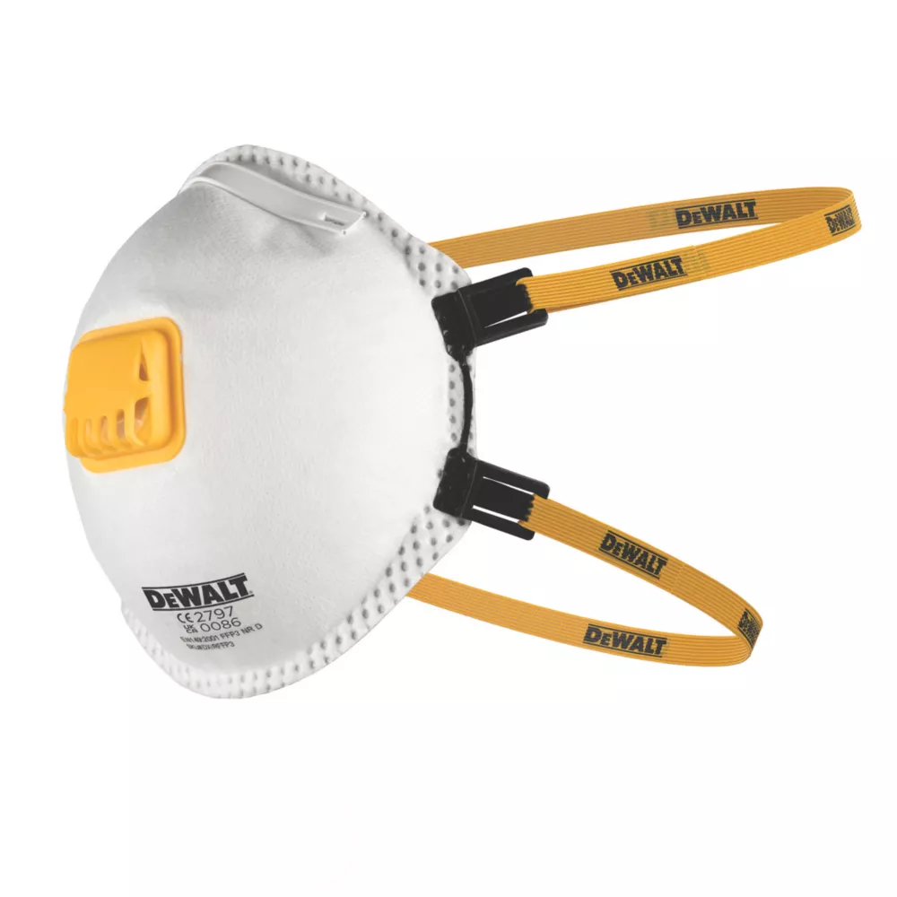 Dewalt Moulded Ffp3 Nr D Valved Disposable Masks P3 2 Pack