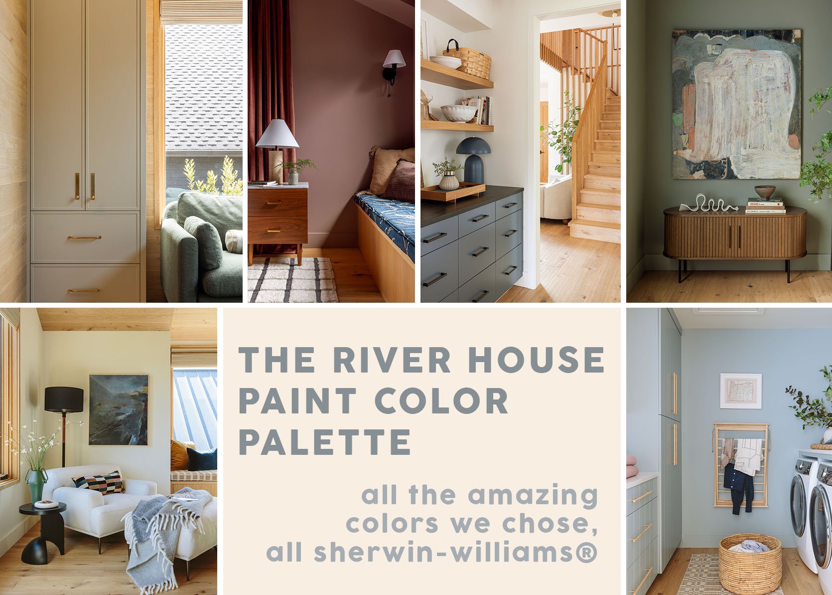 How To Choose Paint Colors That Are Happy But Not Too Bold - The Full River House Paint Color Palette