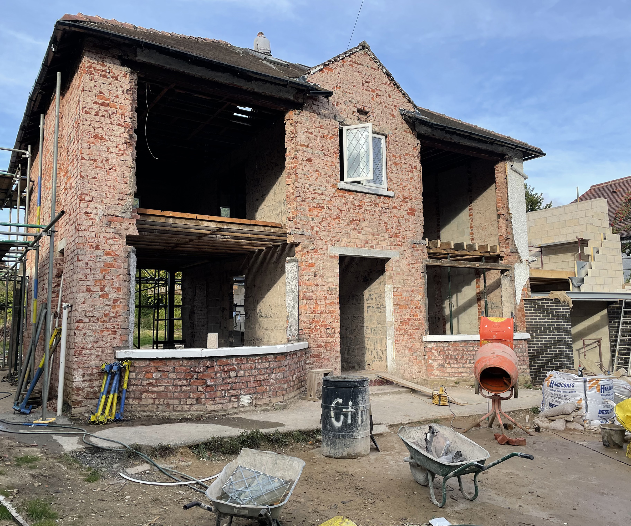 A 1970s detached home during a renovation