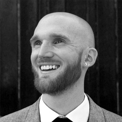 black and white headshot of paint expert Ian Masonbury