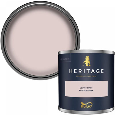 Dulux Heritage Velvet Matt paint in Potters Pink