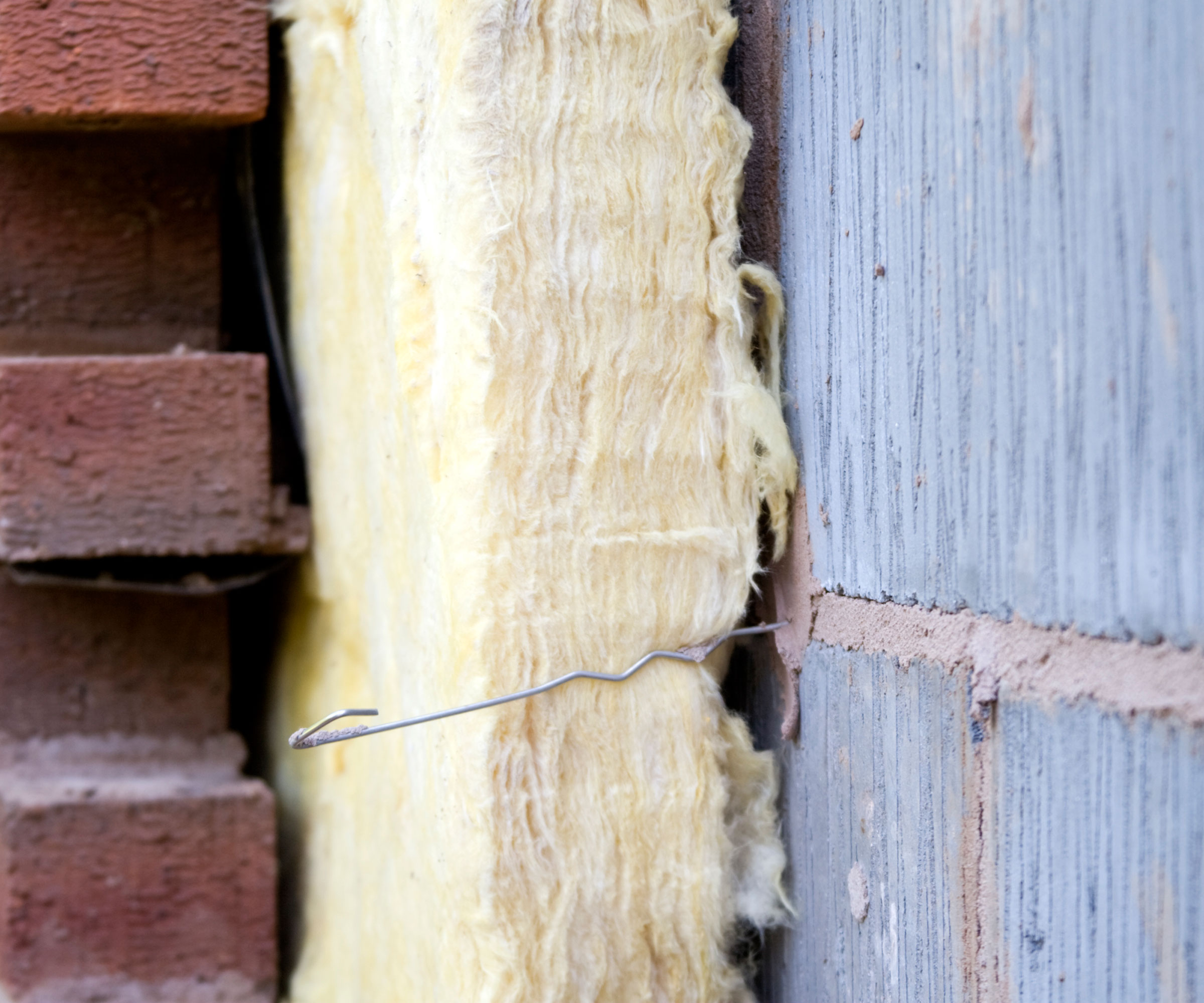 cavity wall insulation between blockwork and brick walls