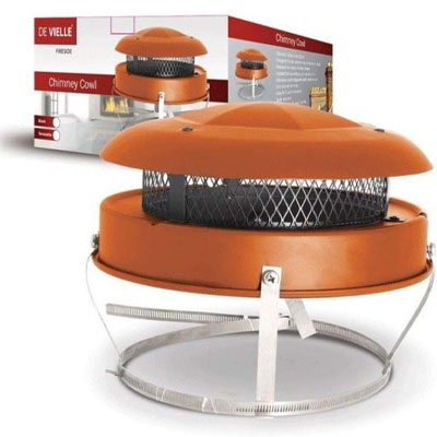 terracotta coloured chimney cowl