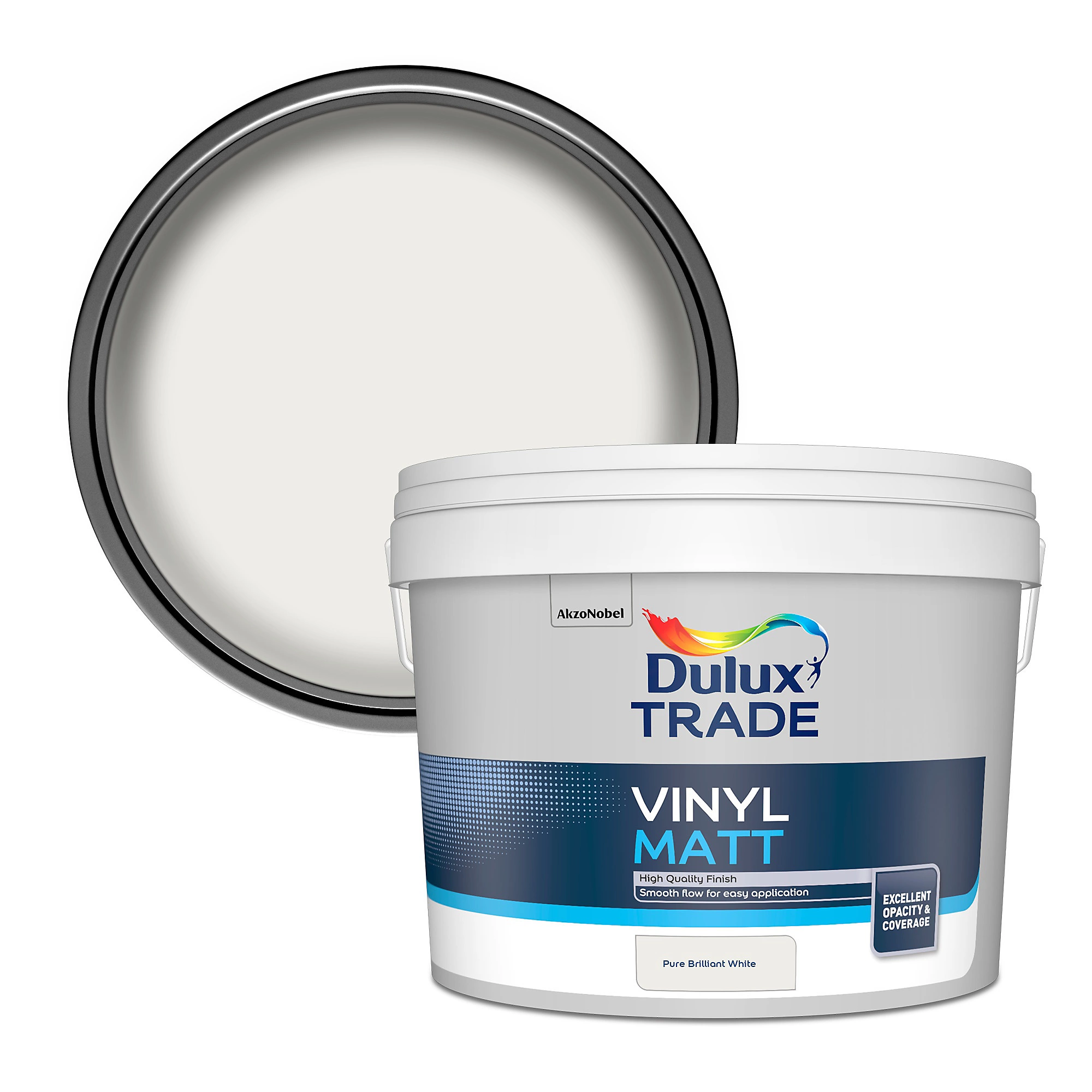 Dulux Trade Pure brilliant white Vinyl matt