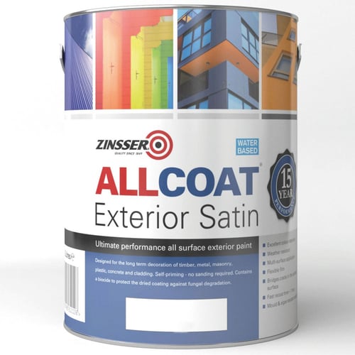 Zinsser Allcoat Water Based Exterior Satin Tinted Colour Match
