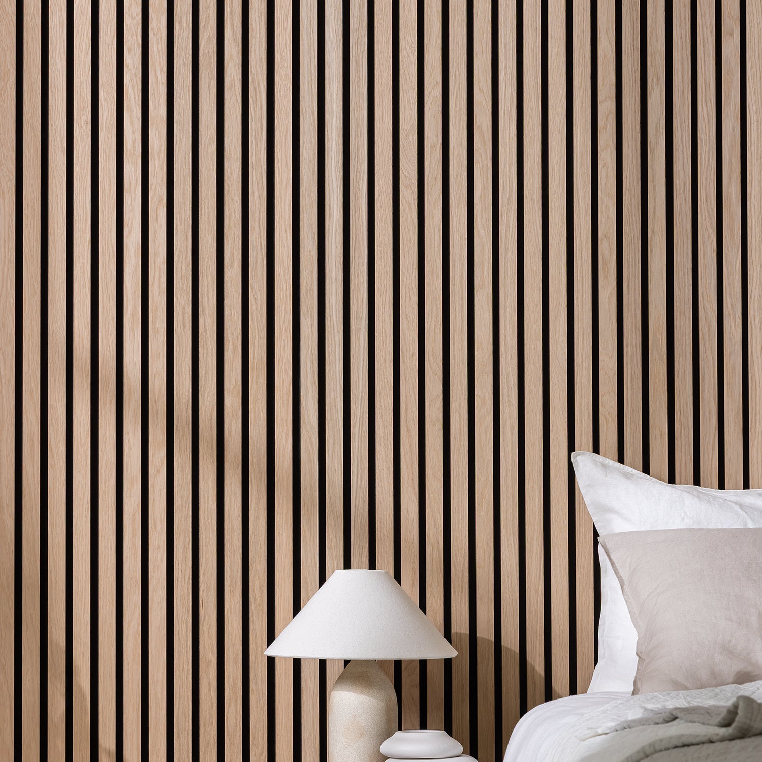 Slatwall Acoustic Oak Lightweight Panel - 2.4m