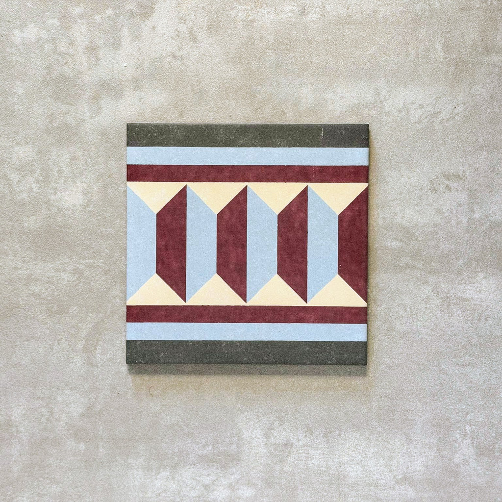 Chatsworth Manor Side / Border Victorian Tile 20cm X 20cm