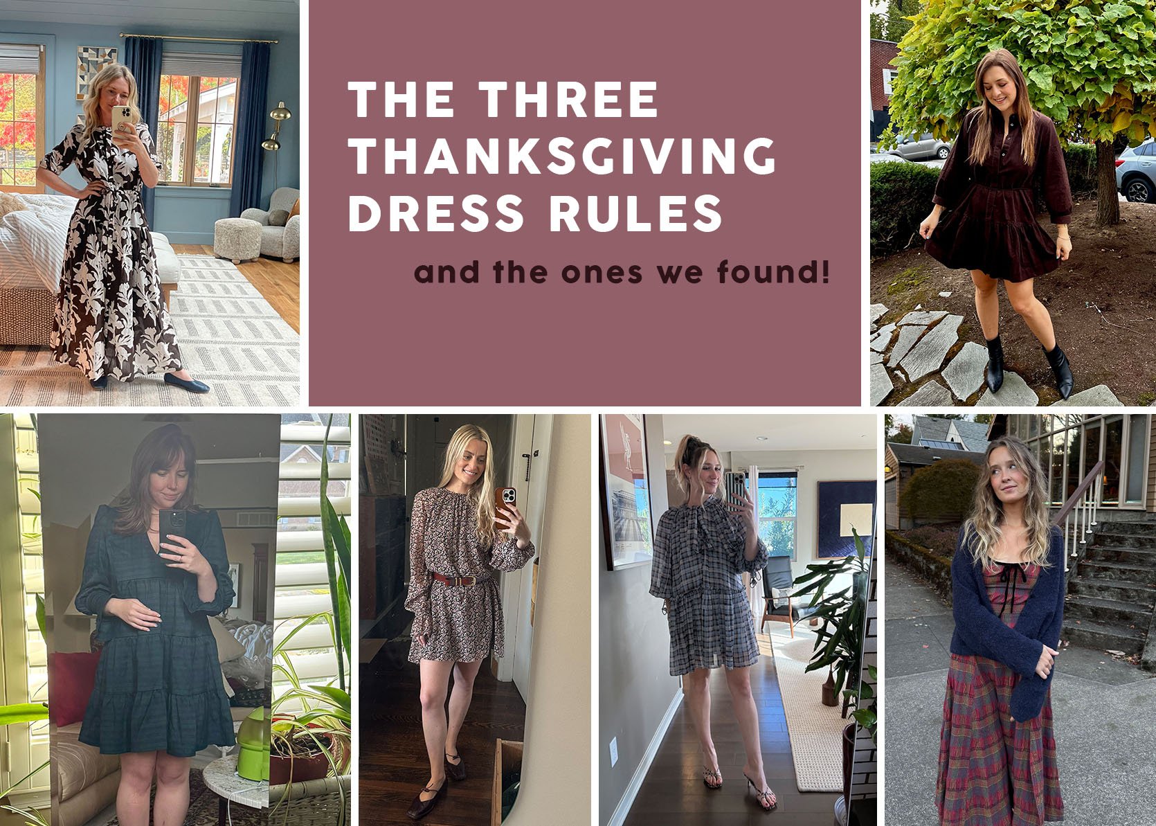 8 Cute And Comfortable Thanksgivng Dresses (+ Our Rules To Find The Perfect One)