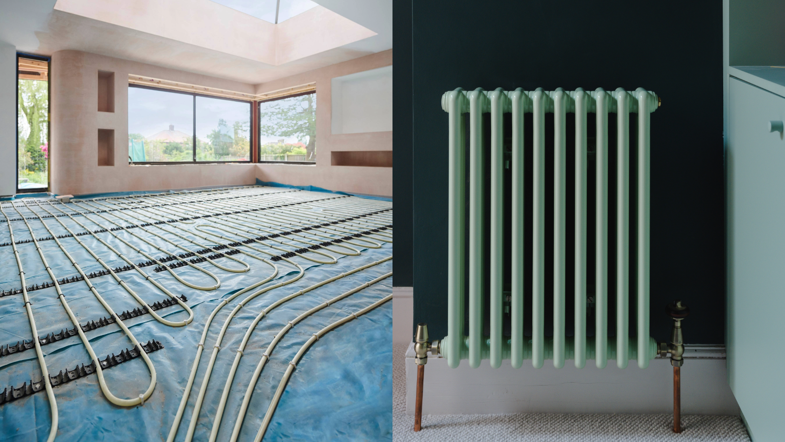 Is underfloor heating more efficient than radiators?