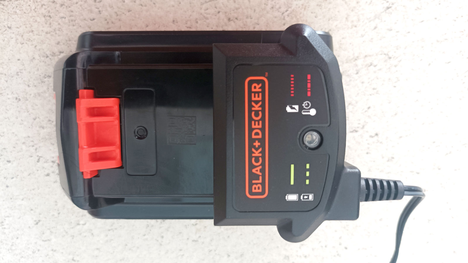 Black + Decker Cordless Brushless Angle Grinder Battery