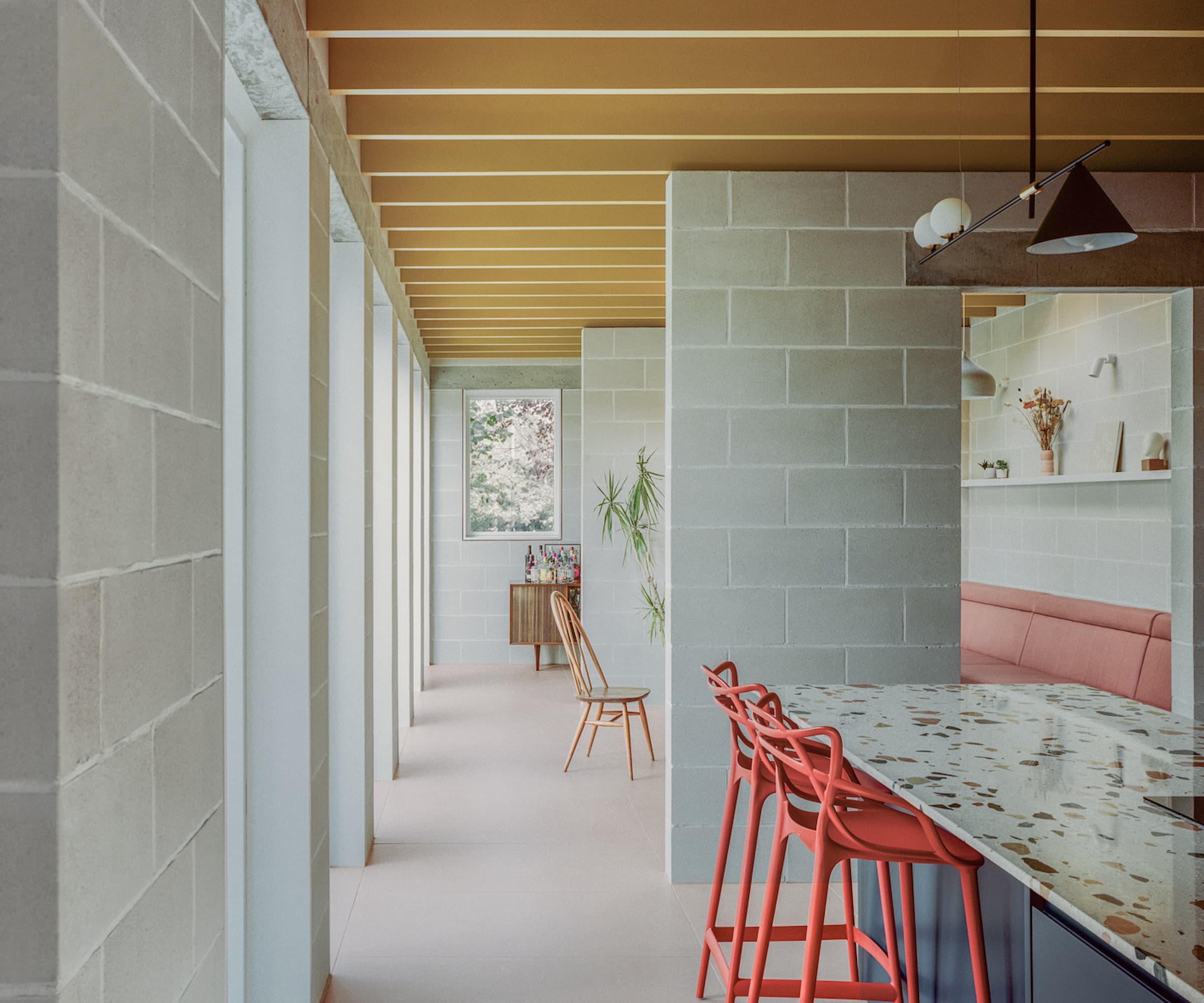 An open-plan extension with no doors