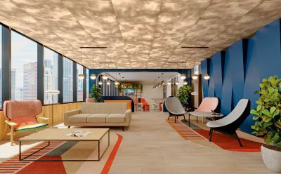 Moz Classic Finishes Join MetalWorks Torsion Ceilings