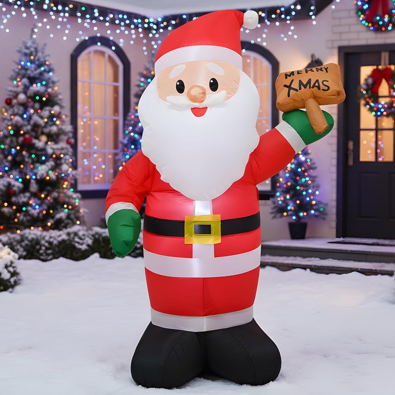 How much does a giant inflatable Santa cost to run?