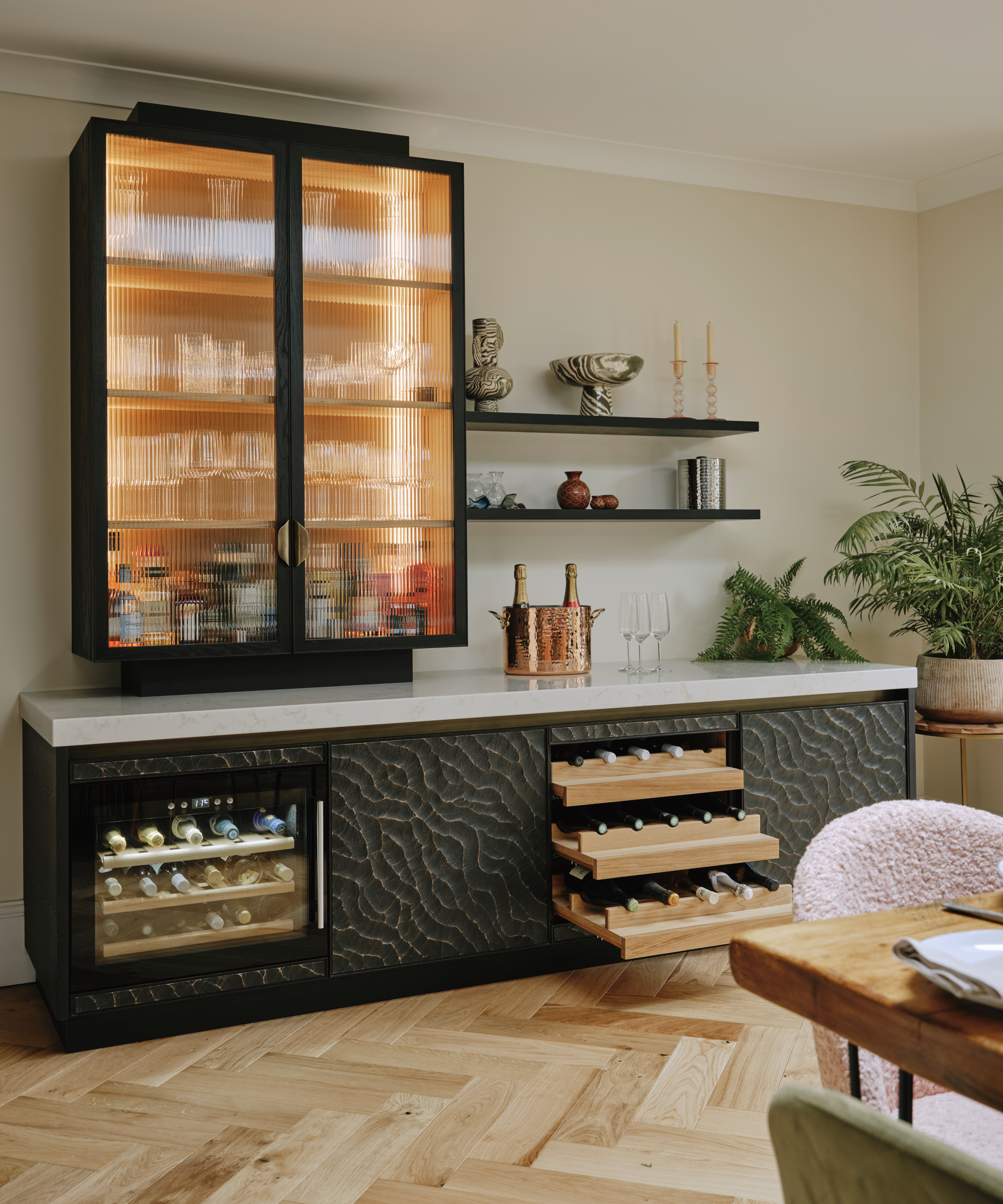 Home bar designed by Ledbury Studio