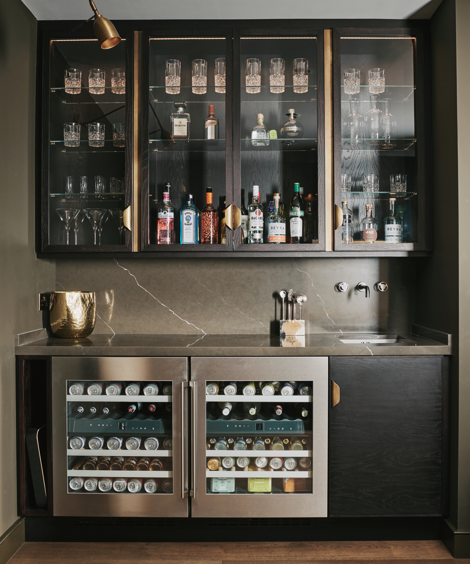 Home bar designed by Ledbury Studio