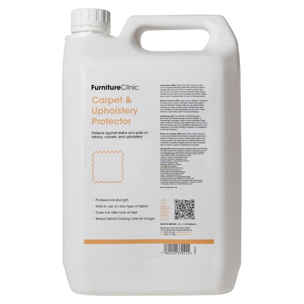 Large white container or carpet and upholstery protector