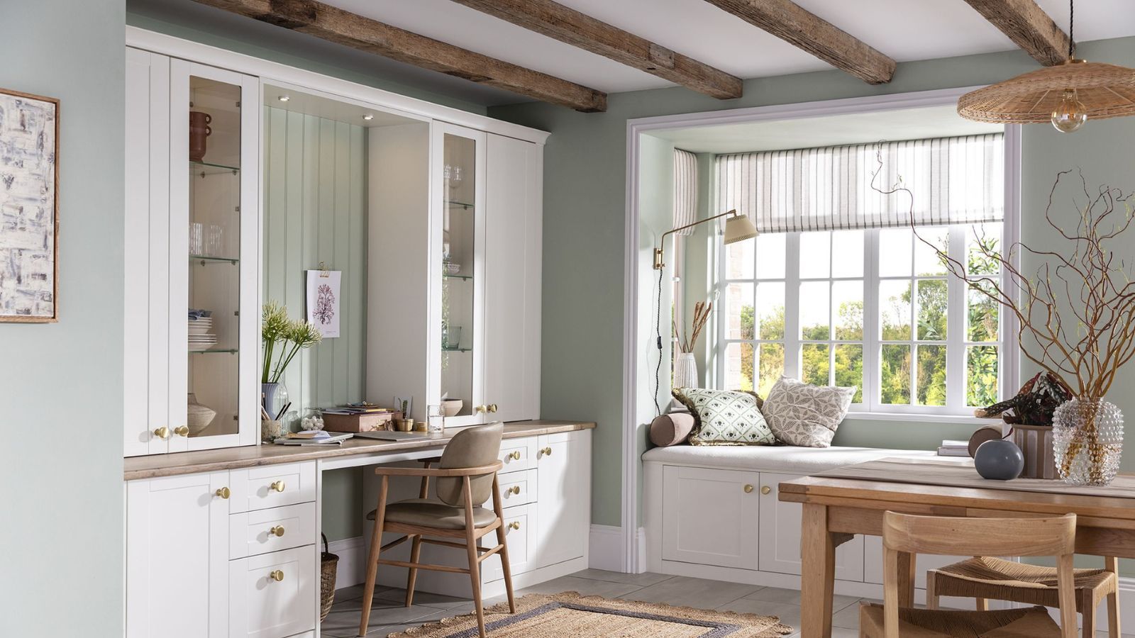 Turning a dining room into a home office