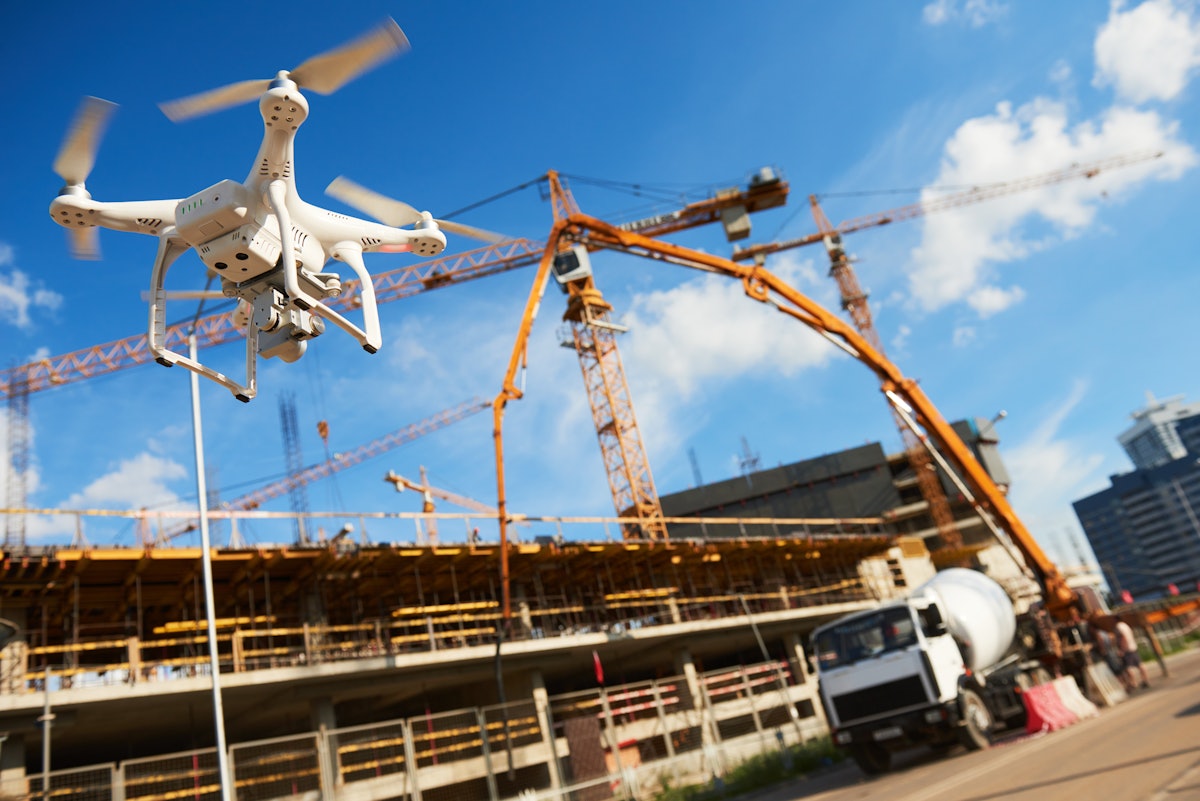 Improving Concrete and Asphalt Applications with Drone Technology