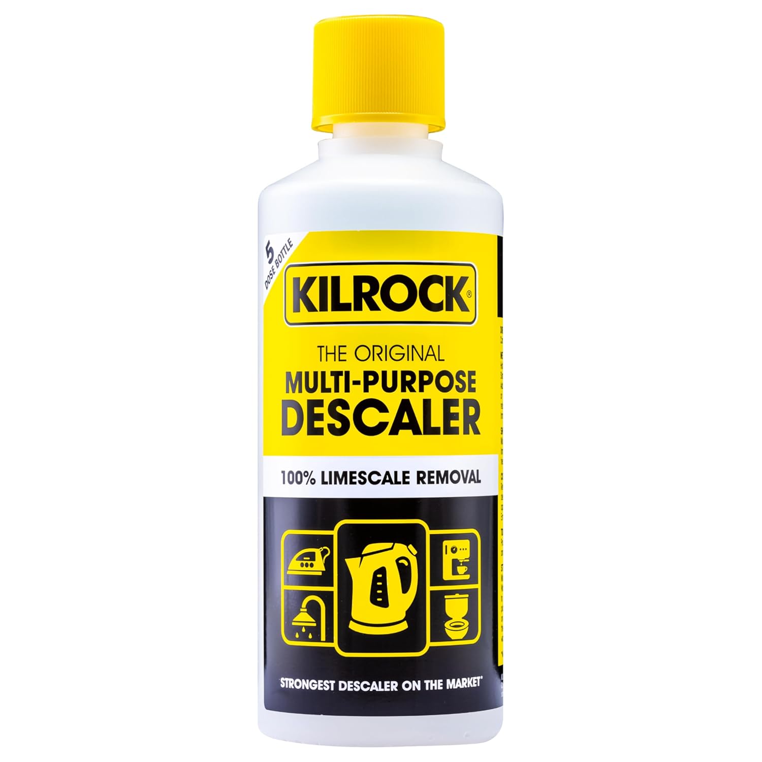 Kilrock Big K Multi-Purpose Descaler 400ml (5 Doses) - Limescale Descaling for Kettles, Shower Heads &amp; Coffee Machines - Biodegradable and Phosphate Free - 100% Limecale Removal