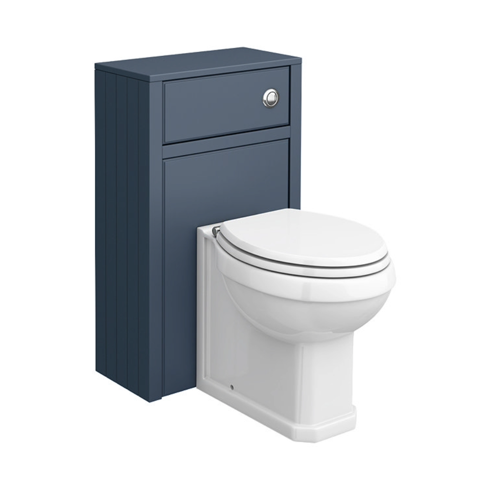 Chatsworth Traditional 500mm Blue Toilet Unit + Pan