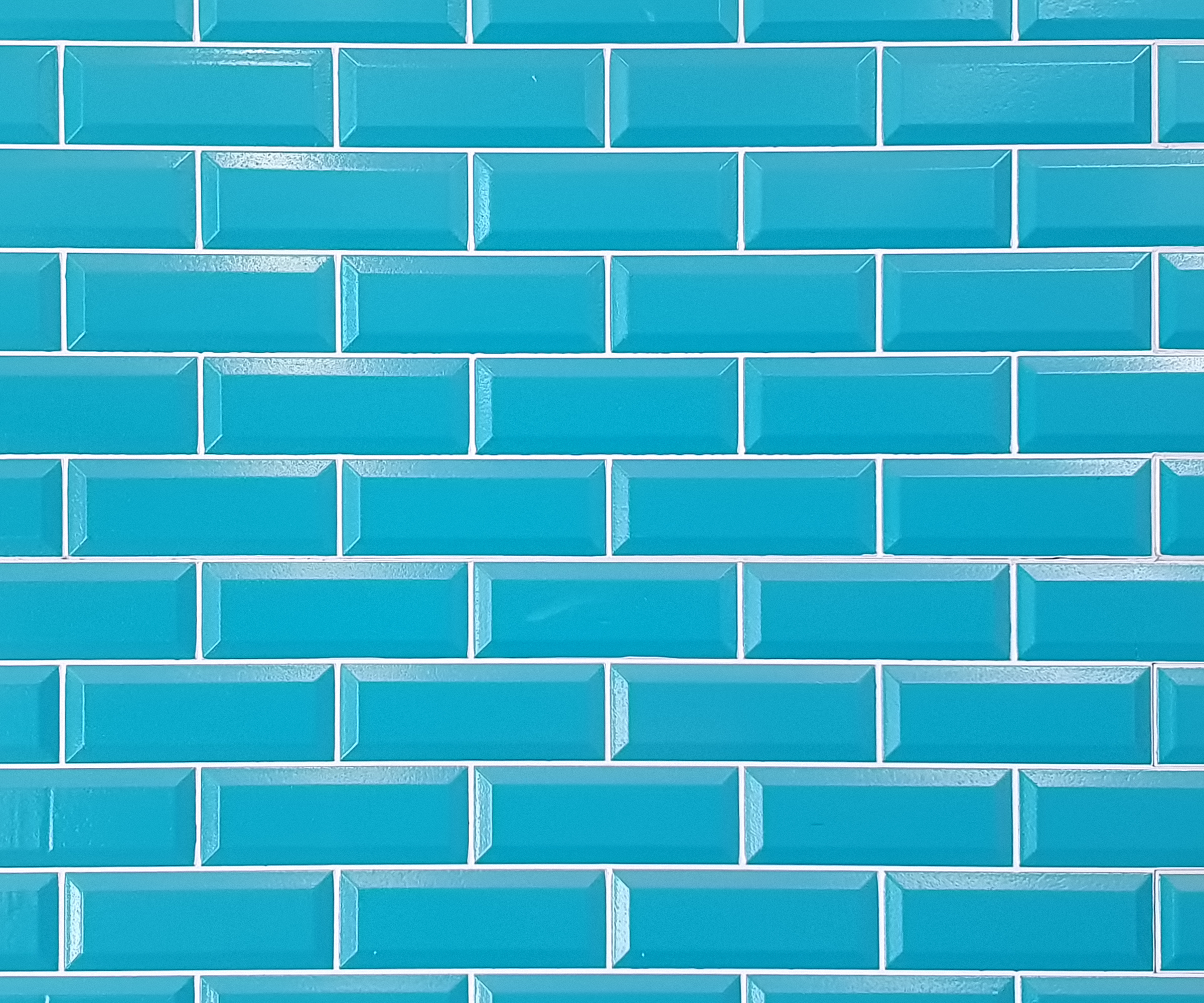 blue brick bond tiles